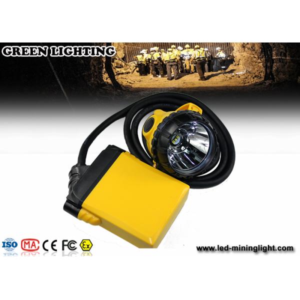 25000lux Super Brightness Rechargeable Head Torch , Color Customized Longwire Mining Lamp