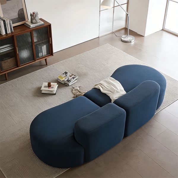 Modern Compressible Modular Sectional Sofa Space Saving Vacuum Pack Couch For Living Room Apartment