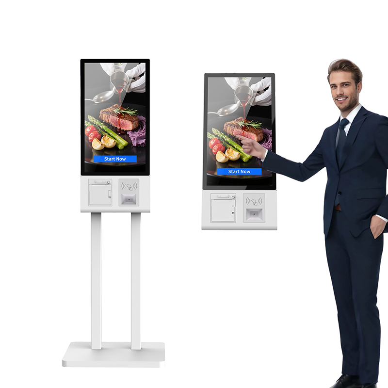 Desktop Wall Mounted Self Ordering Kiosk Quick Service Restaurant Machine
