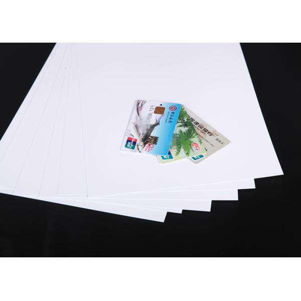 100% Virgin White PVC Core Sheet Offset Printing , Matt Business Card Laminating Sheets