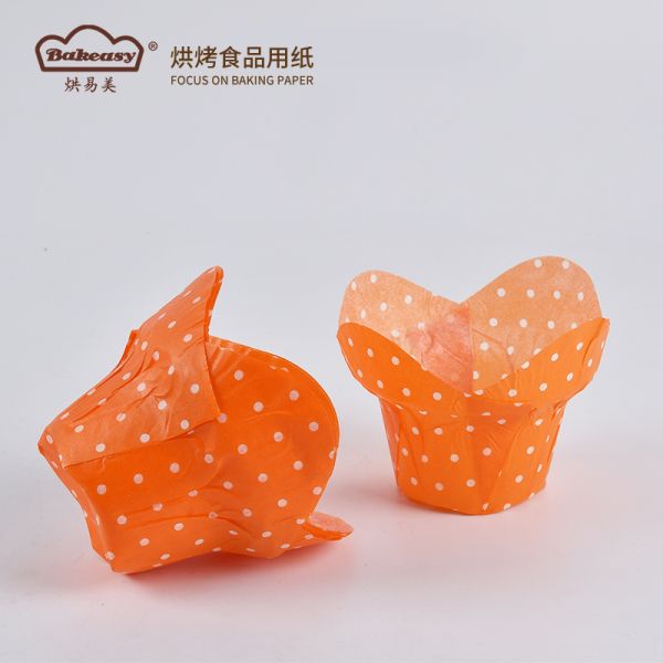 Bulk Lotus Muffin Paper Liners polka dots Non Greasy Oven Safe Disposable Cake Holders for Home Baking Wedding