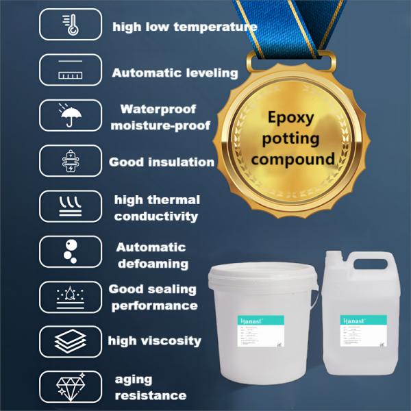 Hard Low Bubble Epoxy Potting Compound Low Viscosity Smooth Surface For Aquarium Equipment Encapsulation