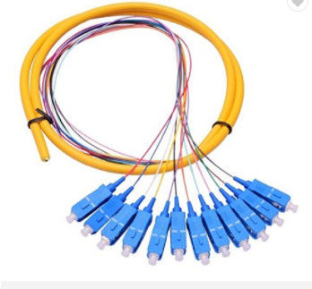 SC APC Single Mode Fiber Optic Pigtails Simplex / Duplex Cord Type OEM
