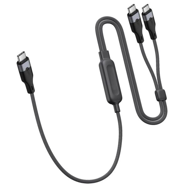 140W USB Cable Adapter 2 IN 1 USB C To USB C Cable 2.0 Data Cable