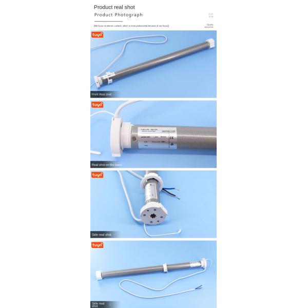 RF433 Tubular Motors For Roller Blinds 59mm Automatic Blind Closer