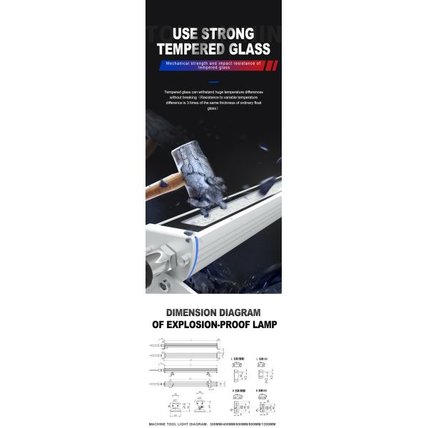 LED Machine Work Light High Intensity LED Work Light Designed to Improve Visibility and Accuracy in Machine Work Areas