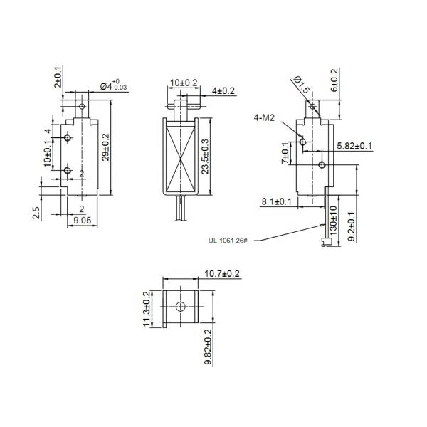 Open Frame 5mm 1.3A Solenoid Door Lock