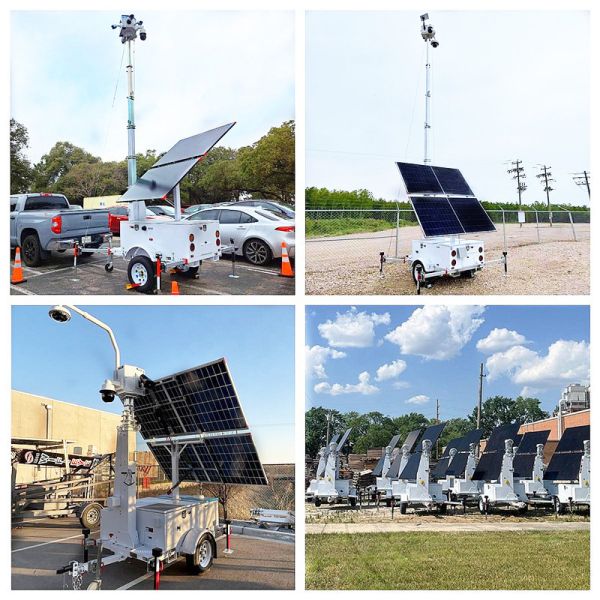 Solar Light Tower Working Temperature -20℃-60℃ Mobile Lighting Tower Hydraulic Light Tower