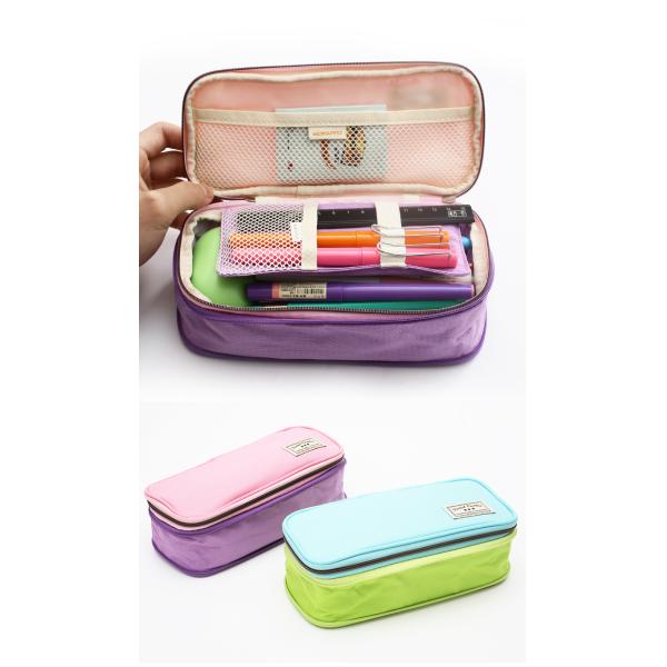 Durable Multi Layer Canvas Pen Bag With Sublimation Printing Surface