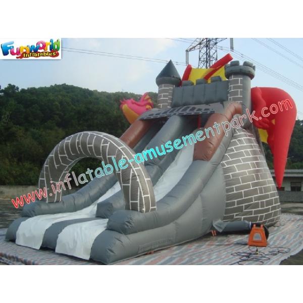 Dragon Commercial Inflatable Slide , 8L Inflatable Slide Slip For Christmas