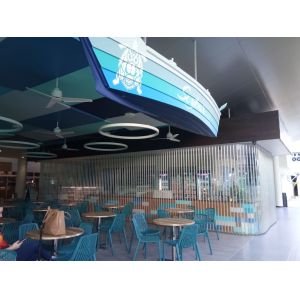 Lateral Automatic Sliding Shutter Door Electric Polycarbonate Transparent PC