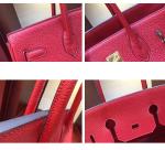 women high quality 35cm red famous brand handbags TOGO leather bags hanbags