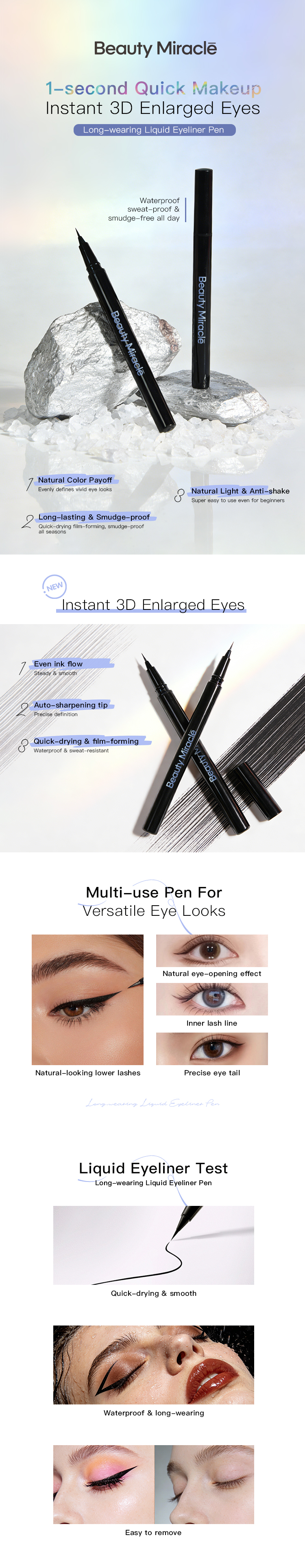 Ultra-Fine Waterproof Liquid Eyeliner