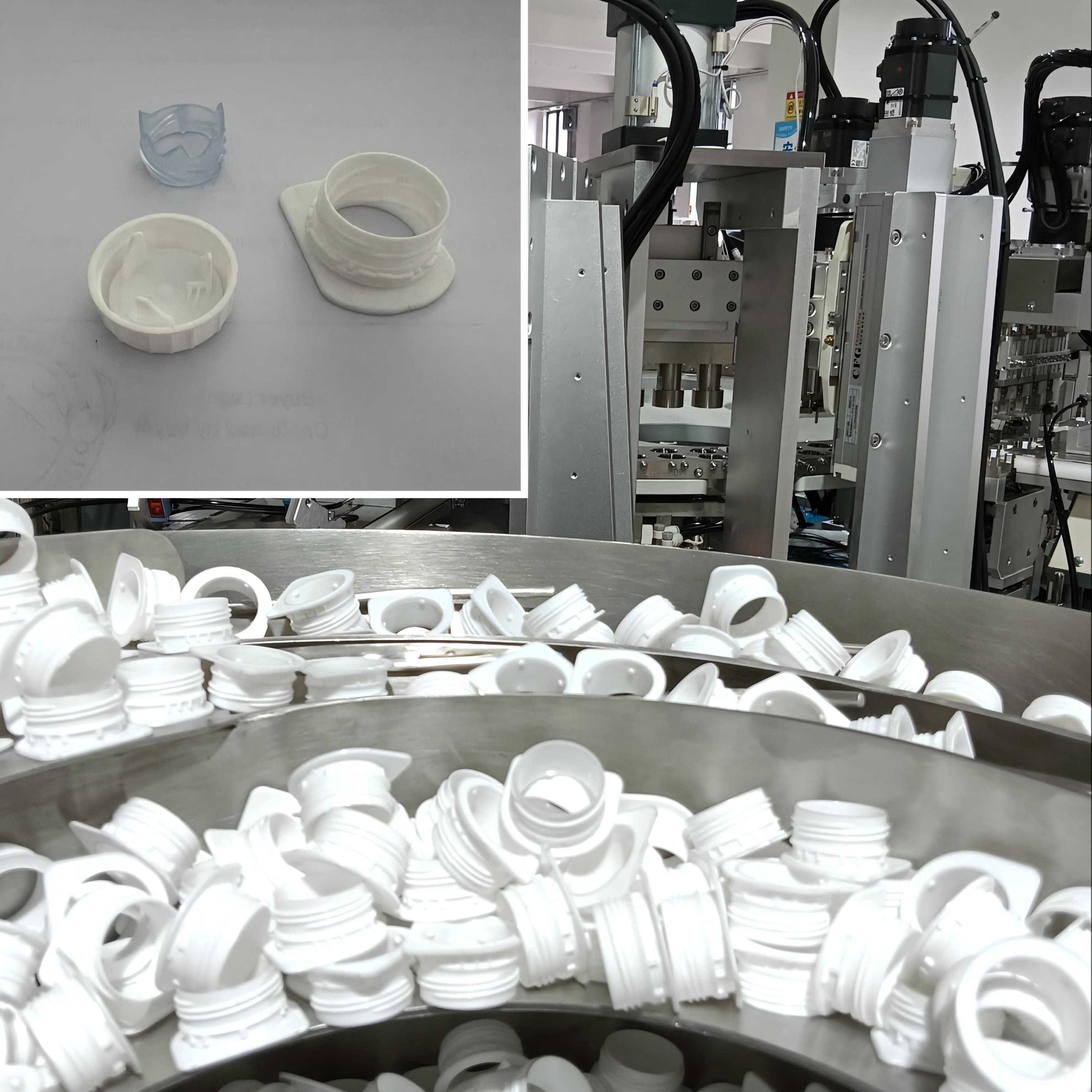 Buy cheap Stainless Steel Milk Cap Automated Assembly Machine Hgih Capacity product