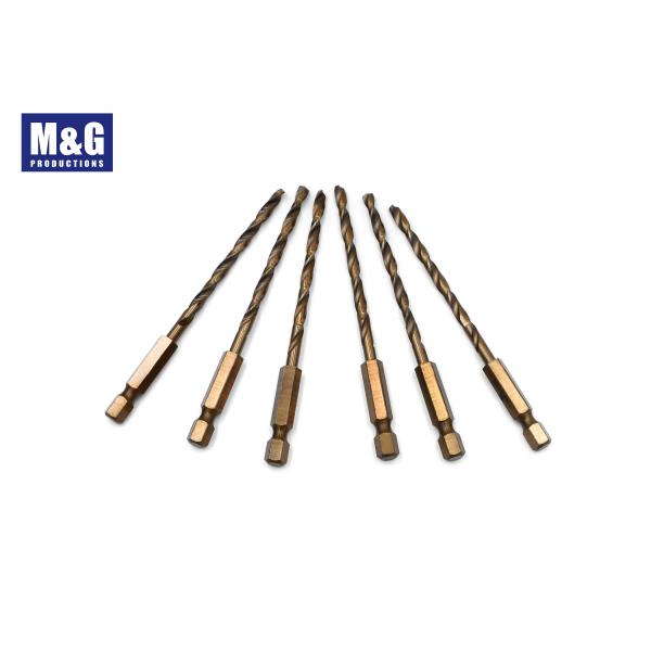 HSS & HSS Cobalt 1/4" Hex Quick Change shank Twist Drill Bit ( Solid one pc)