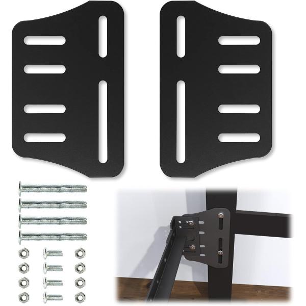 Metal Bed Frame Headboard Attachment Kit Bed Frame Hook Bracket Adapter for Queen Bed