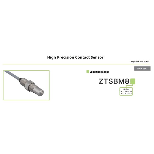 High Efficiency CNC Machine Tool Sensor Contact Travel Gauge Touch Limit Switch for Industrial Automation Equipment ZTSBM8