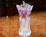 Lead Free Galle Glass Vase Machine Made Diamond Designer House KTV Hotel
