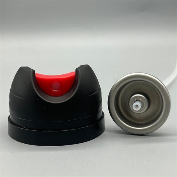Exploded view showing deodorant spray valve components