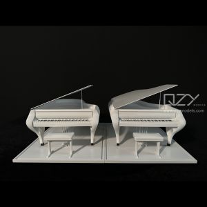 Customized Simple Architectural Model 1:8 3D Piano Model Gift