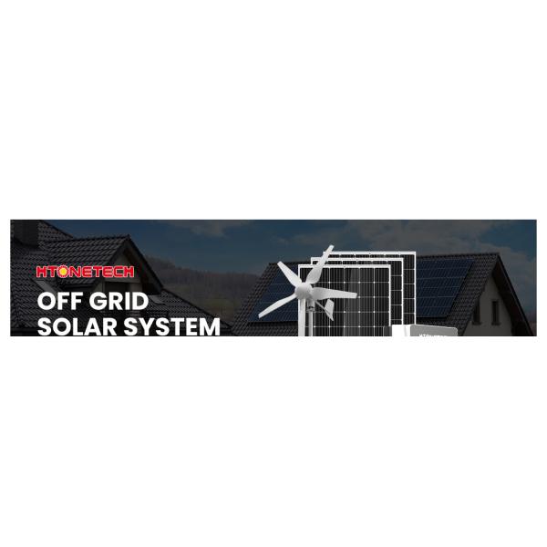 Htonetech 3kw 5kw off Grid Solar System Complete Kit China 5000W 45039W Mono Perc Solar Panels Single Face 9.6kw Diesel Generator Solar Energy System 1kw