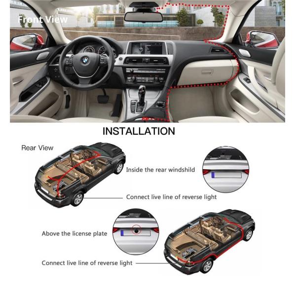 4Inch Touchscreen Wireless Dashboard Camera Dashboard DVR System GSensor Motion Detection