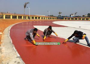 Buy cheap 13mm Synthetic Rubber Flooring Abroad Construction Service On - Site Guidance product
