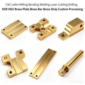 Customized Brass Processing H59H62 Parts Processing CNC Processing Copper Sheet,