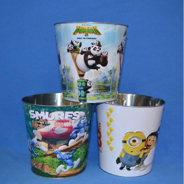 Custom Tin Bucket or Container for Lollipop Candy and Food
