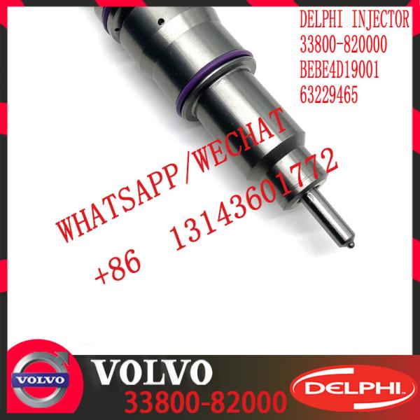 Diesel Engine Fuel injector 63229465 33800-82000 BEBE4D19001 E3.18 for HYUNDAI 12L HIGH POWER