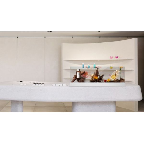 48 Inch Embedded Frameless Transparent OLED Screen for Premium Desktop Digital Signage