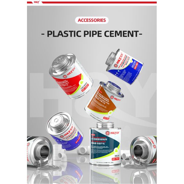 Industrial application of PVC adhesive on conduit