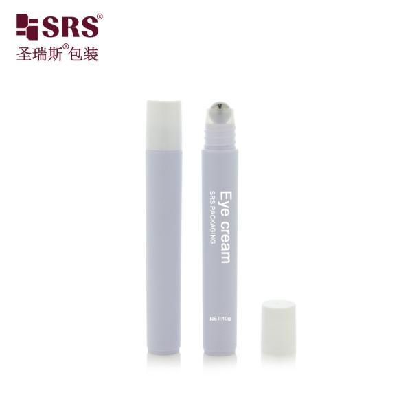RPP-10ML(C) Tall And Thin PP Plastic PP Matte Finished Empty Roller Bottle With Steel Ball For Eye Serum