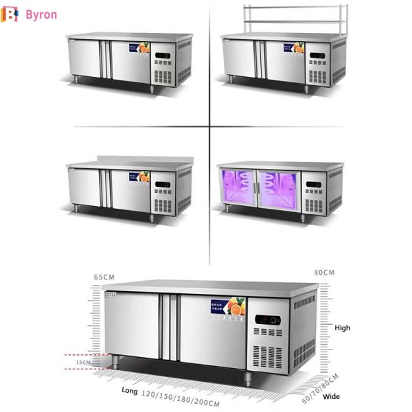 Pull Open SS Commercial Refrigerated Workbench Freezer Single Temperature