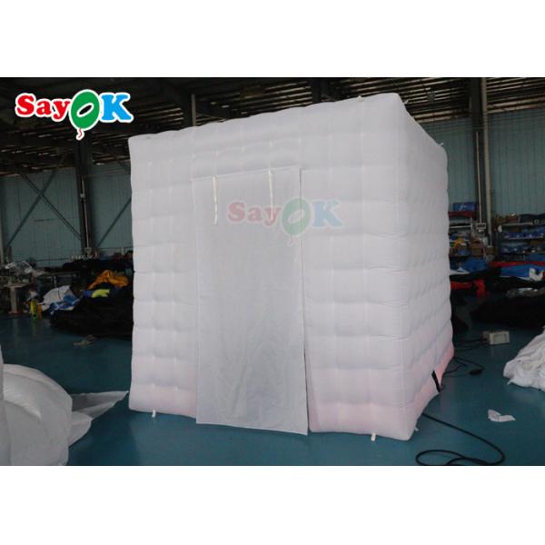 Giant White Inflatable Photo Booth LED Inflatable Tent For Advertising