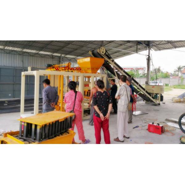 Electric Semi Automatic Concrete Block Making Machine Low Energy Consumption QTS-3A