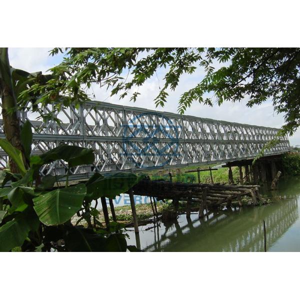 Steel Construction Compact 200 Bailey Bridge Double Deck Q355B With Single Lane