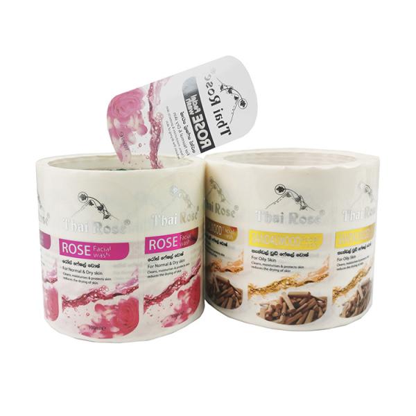 Custom Round Label Stickers – White PET plastic Circle Logo Sticker Printing & Kids Name Labels