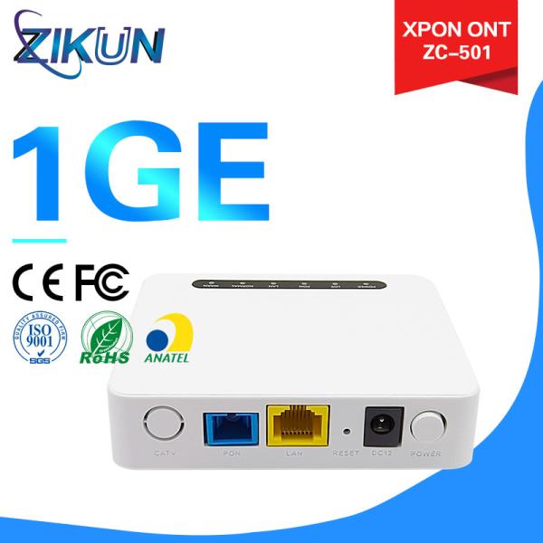 Fiber Optic GPON ONU 1GE DUAL MODE Zikun FTTH ONT GPON System