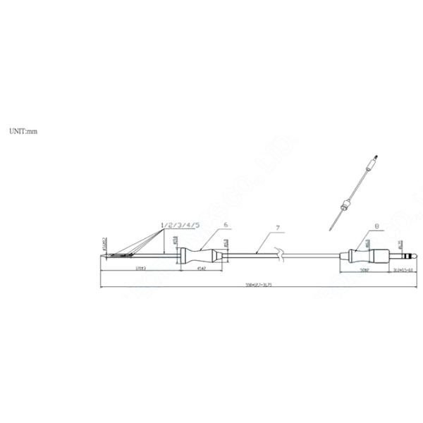 100k Ohm PT100 Temperature Sensor 4066K For BBQ Smoking Probes