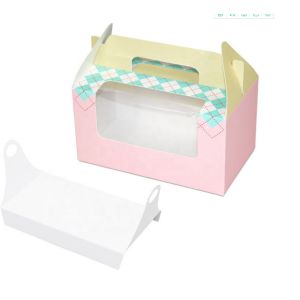 Handmade Folding Custom Cardboard Display Boxes With Clear Window