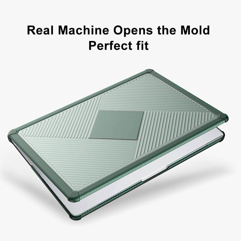 Custom Logo Efficient Heat Dissipation Laptop Hard Case Dual-layer TPU+PC Protective Cover for MacBook Air/Pro 13/14/15 Inch