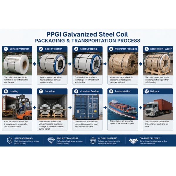 Customized Thickness PPGI Galvanized Steel Coil with RAL Color Code and PVDF Coating for Roofing Sheet Production