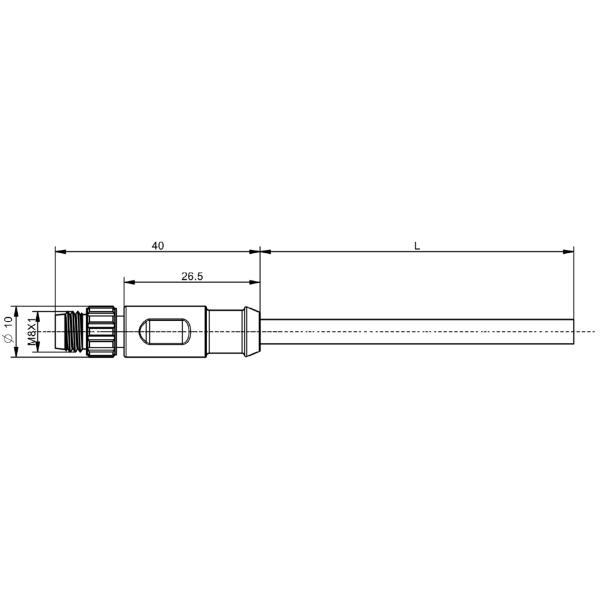 M8 Male 3-Pin A-Coded Shielded Connector Pre-Assembled PVC Cable