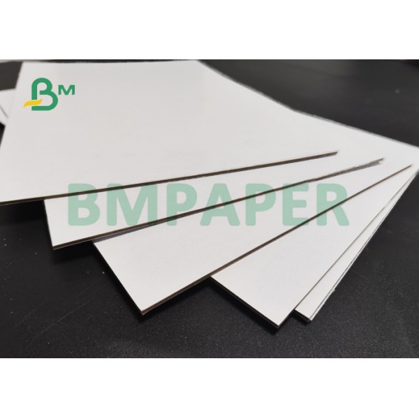  1.5mm 2mm Laminated Duplex Board White Back 70 * 100cm Two Side Coated
