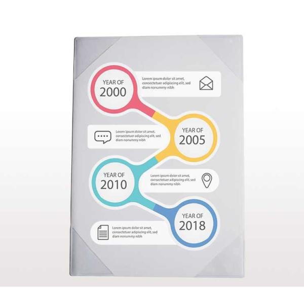 Magnetic A4 Document Holder Four Corners Insert Direct Writing File Holder OEM