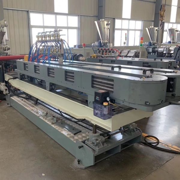 High Speed PE PVC PP Plastic Single Wall Corrugated Pipe Extrusion Line / Flexible Conduit Tube Making Machine
