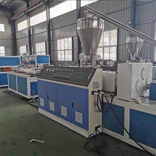 Dual Screw 250mm Width Pvc Ceiling Panel Extruder Machine Automatic