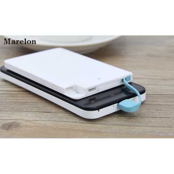 High Transfer Efficiency Slim Power Bank Smart Capacity Display With Cable
