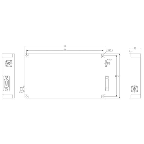High Linearity Communication Module 5700-5900MHz 50W RF Power Amplifier for Wireless Communication